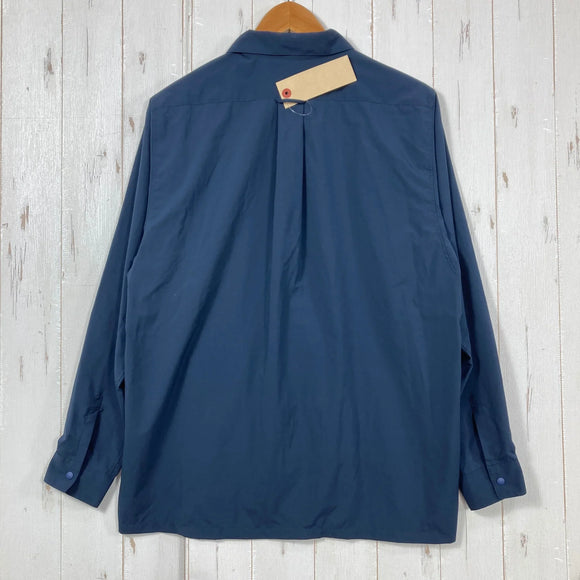 【Unisex M ネイビー系】 Yamatomichi ( 山と道 ) ユーエル シャツ UL Shirt ポリエステル ウェア トップス インナー シャツ ロングスリーブシャツ 化繊 z00060218  化繊 ロングスリーブシャツ インナー シャツ トップス ウ