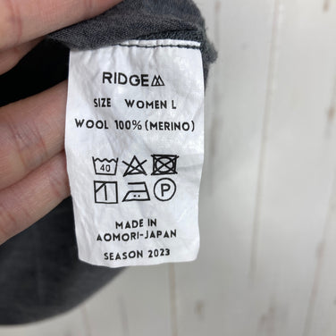 【Women's L グレー系】 Ridge Mountain Gear ( リッジマウンテンギア ) メリノ ベーシック ショートスリーブ ティー Merino Basic Short Sleeve Tee メリノウール ウェア トップス インナー シャツ ショート