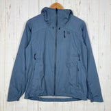 【Women's L グレー系】 Finetrack ( ファイントラック ) フロウ ラップ フーディ Flow Wrap Hoody ブルーグレー エバーブレスエア ニットラミネート ナイロン ウェア トップス アウター ジャケット ソフトシェル z0006112