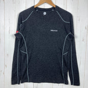 【Men's M ブラック系】 Marmot ( マーモット ) ウール ロングスリーブ ティー ウール ウェア トップス インナー シャツ ロングスリーブTシャツ クルーネック ウール z00054280  ウール ロングスリーブTシャツ クルーネック インナー