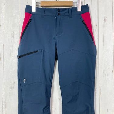 【Women's XS ネイビー系】 Peak Performance ( ピークパフォーマンス ) ライト ソフトシェル カーボン アウトドアパンツ Light Softshell Carbon Outdoor Pants ナイロン ウェア ボトムス ロングパンツ ソフ