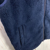 Men's Small Navy Gramicci Double Navy Boa Fleece Vest, Polyester, Z00054017.