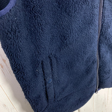 Men's Small Navy Gramicci Double Navy Boa Fleece Vest, Polyester, Z00054017.