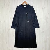 【Women's M ブラック系】 And Wander ( アンドワンダー ) コットン ウール スウェット ワンピース Cotton Wool Sweat Dress ウール混 日本製 コットン ウェア ドレス ワンピース z00061131  ドレス ワンピース