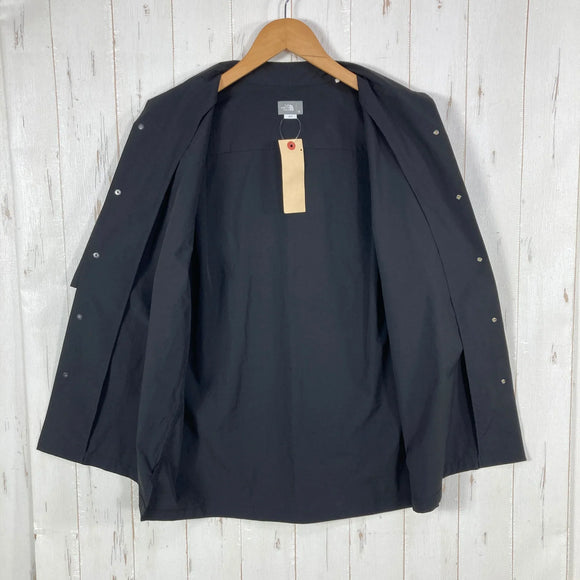 【Men's M ブラック系】 The North Face ( ザ・ノースフェイス ) ショートスリーブ オープン カラー シャツ S/S Open Collar Shirt 入手困難 直営店別注 エクスクルーシブモデル ポリエステル ウェア トップス インナー