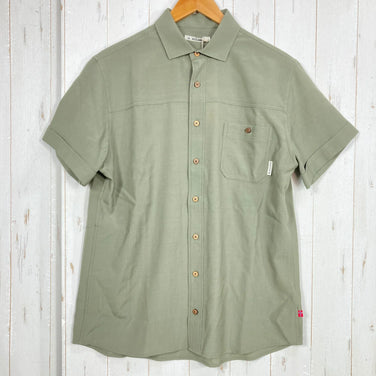 [Men's M Green] Aclima Leisurewool Woven Short Sleeve Shirt 105980 25 Ranger Green z00058205 25 R