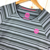 【Women's M グレー系】Moon Climbing ( ムーン クライミング ) ロングスリーブ クイックドライ ボーダー Tシャツ Long Sleeve Quickdry Border T-Shirt International Women's 化繊 ロングスリーブTシャツ クルーネック インナー シャツ トップス ウェア - 【公式】2ndGEAR（セカンドギア）Webショップ【登山用品・アウトドア用品専門 買取販売店】