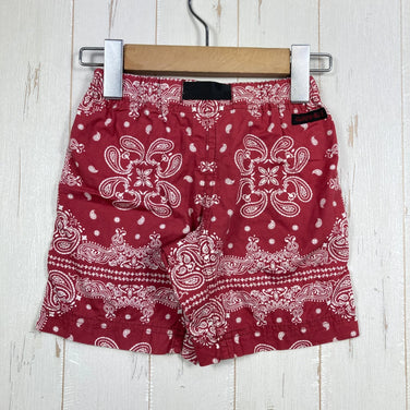 [Kid's 92 Red] Gramicci Cotton Paisley Shorts BANDANNA G-SHORTS Cotton Wear Bottoms Shorts Cotton z00054050 Cotton Shorts Short Pants Bottoms
