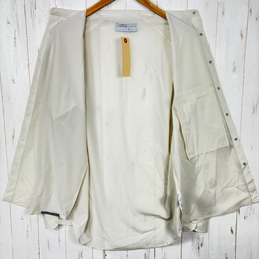 【Unisex 4 アイボリー系】 Axesquin Elements ( アクシーズクインエレメンツ ) ソフト シェル の バンド カラー シャツ Soft Shell Band Collar Shirt ナイロン ウェア トップス インナー シャツ ロングスリーブ