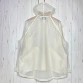 男女通用 2 象牙色 Rawlow Mountain Works Drizzler 连帽衫，米色尼龙，防风夹克，外套，z00053675，Ec