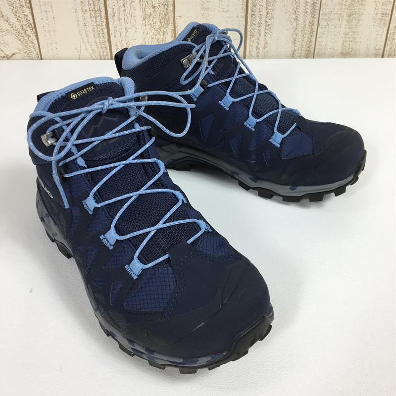 [Women's 23.0cm Navy] Sirio PF156-3 Women's Gore-Tex Light Trekking Shoes Speed ​​Hike Fast Hike PF156-3 Women's IND Indigo Hiking Shoes Footwear