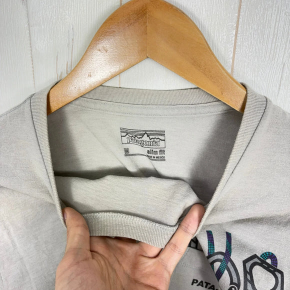 【Men's M グレー系】 Patagonia ( パタゴニア ) オーガニックコットン ポケット カラビナ ティー Organic Cotton Poket Carabiner Tee オーガニックコットン ウェア トップス インナー シャツ ショートスリーブ