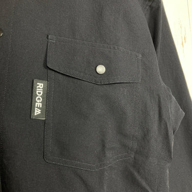 Ridge Mountain Gear 女士小号黑色聚酯纤维基础款长袖衬衫，黑色海军蓝。涤纶。包含上衣和内衣。