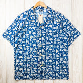 【Men's XL ブルー系】 Montbell ( モンベル ) クールメッシュ アロハシャツ ポリエステル ウェア トップス インナー シャツ ショートスリーブシャツ 化繊 z00051106 化繊 ショートスリーブシャツ インナー シャツ トップス ウェア - 【公式】2ndGEAR（セカンドギア）Webショップ【登山用品・アウトドア用品専門 買取販売店】