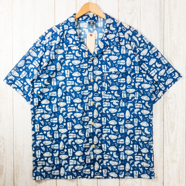 【Men's XL ブルー系】 Montbell ( モンベル ) クールメッシュ アロハシャツ ポリエステル ウェア トップス インナー シャツ ショートスリーブシャツ 化繊 z00051106 化繊 ショートスリーブシャツ インナー シャツ トップス ウェア - 【公式】2ndGEAR（セカンドギア）Webショップ【登山用品・アウトドア用品専門 買取販売店】