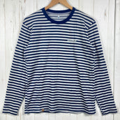 【Men's M ホワイト系】 Montbell ( モンベル ) メリノ ウール プラス ボーダー ロングスリーブ ティー Merino Wool Plus Border Long Sleeve T メリノウール ウェア トップス インナー シャツ ロングスリーブ