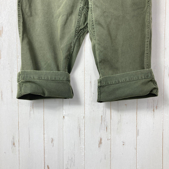 【Men's S グリーン系】 Gramicci ( グラミチ ) クロップド クライミングパンツ Cropped Climbing Pant 生産終了モデル 入手困難 ウェビングベルト ガゼットクロッチ コットン ウェア ボトムス ショーツ ショートパンツ コット