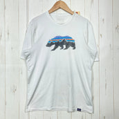 【Men's S ホワイト系】 2017 Patagonia ( パタゴニア ) キャプリーン デイリー グラフィック Tシャツ Capilene Daily Graphic T-Shirt 吸湿発散 防臭 UPF50+ ストレッチ ポリエステル ウェア トップス