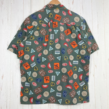 【Men's M グリーン系】 Llbean ( エルエルビーン ) オッター クリフ シャツ Otter Cliff Shirt Thyme / Patches オーガニックコットン ウェア トップス インナー シャツ ショートスリーブシャツ コットン z0005