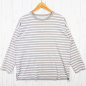 【Women's M グレー系】 Columbia ( コロンビア ) リラクシング モーメント ロングスリーブ クルー Relaxing Moments Long Sleeve Crew コットン ウェア トップス インナー シャツ ロングスリーブTシャツ クルーネ
