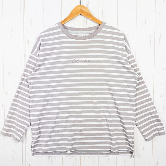 【Women's M グレー系】 Columbia ( コロンビア ) リラクシング モーメント ロングスリーブ クルー Relaxing Moments Long Sleeve Crew コットン ウェア トップス インナー シャツ ロングスリーブTシャツ クルーネ