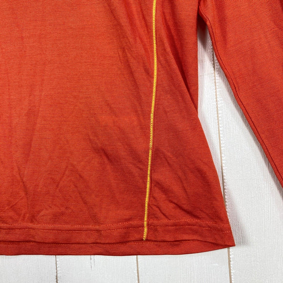 【Women's L オレンジ系】 Millet ( ミレー ) クータイ ウール クルー ロングスリーブ KUTAI WOOL CREW LONG SLEEVE ポリエステル ウェア トップス インナー シャツ ロングスリーブTシャツ クルーネック ウール z0005