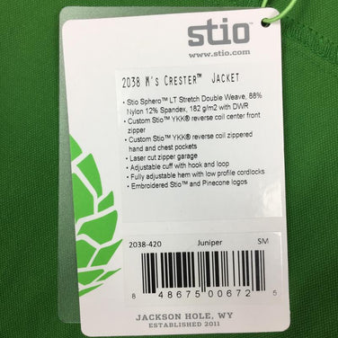 【Men's S グリーン系】 Stio ( スティオ ) クレスター ジャケット Crester Jacket 4Wayストレッチ ソフトシェル 生産終了モデル 2038 International Men's Juniper ソフトシェル アウター ジャケット - 【公式】2ndGEAR（セカンドギア）Webショップ【登山用品・アウトドア用品専門 買取販売店】