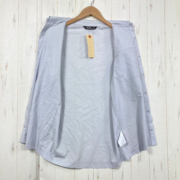 【Men's S グレー系】 Arcteryx ( アークテリクス ) スカイライン ショートスリーブ シャツ Skyline SS Shirt リサイクルポリエステル100% スナップフロント ポリエステル ウェア トップス インナー シャツ ショートスリーブシ