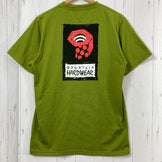 [Men's L Green] Mountain Hardwear Hardwear Graphic Tee Polyester Wear Top Inner Shirt Short Sleeve T-shirt Crew Neck