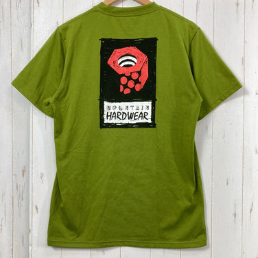 [Men's L Green] Mountain Hardwear Hardwear Graphic Tee Polyester Wear Top Inner Shirt Short Sleeve T-shirt Crew Neck