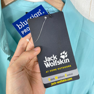 【Women's M ブルー系】 Jackwolfskin ( ジャックウルフスキン ) ソノーラ シャツ Sonora Shirt ポリエステル ウェア トップス インナー シャツ ショートスリーブシャツ 化繊 z00054716  化繊 ショートスリーブシャツ イ