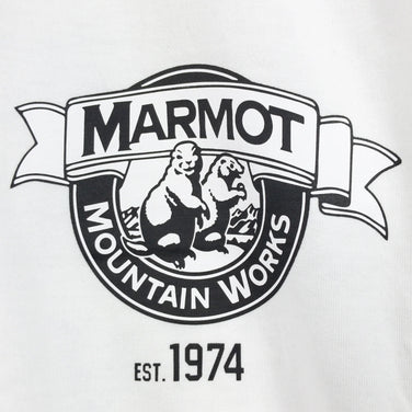 【Men's M ホワイト系】 Marmot ( マーモット ) マーモッツティー Marmots-T ポリエステル TSSMC407 Asian Men's コットン ショートスリーブTシャツ クルーネック インナー シャツ トップス ウェア - 【公式】2ndGEAR（セカンドギア）Webショップ【登山用品・アウトドア用品専門 買取販売店】