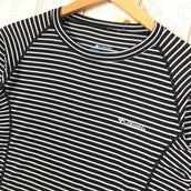 【Women's L ブラック系】Columbia ( コロンビア ) オムニウィック ボーダー ロングスリーブ Tシャツ クルーネック 速乾 PL2629 Women's 化繊 ロングスリーブTシャツ クルーネック インナー シャツ トップス ウェア - 【公式】2ndGEAR（セカンドギア）Webショップ【登山用品・アウトドア用品専門 買取販売店】