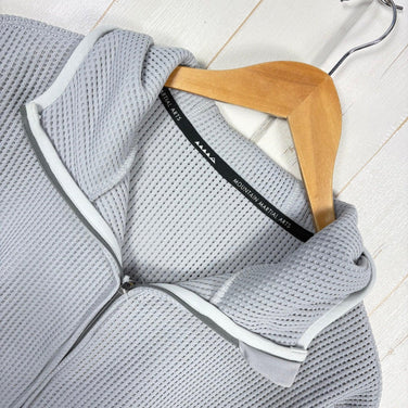 Unisex Size 1 Gray Mountain Martial Arts | MMA (Mountain Martial Arts) Polartec Net Mesh Hoodie, Polyester, Outerwear, Jacket