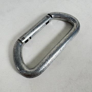 【OneSize シルバー系】 SMC ( Seattle Manufacturing Corporation ) ヴィンテージ D型 カラビナ Vintage D Carabiner ストレートゲート ロッククライミングギア z00061775  ロッククライミン - 0