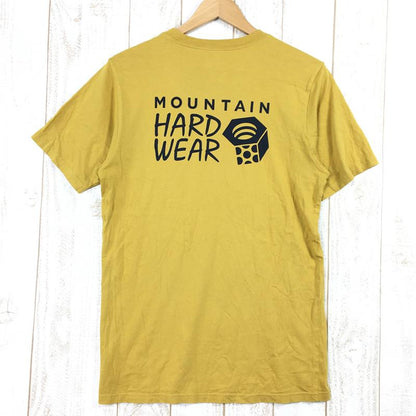 [Men's S Yellow] Mountain Hardwear Mhw Back Logo Short Sleeve T-Shirt OM9738 Men's Cotton Shorts