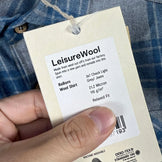 【Men's S ブルー系】 Aclima ( アクリマ ) レジャーウール リボーン ウール シャツ LeisureWool ReBorn Wool Shirt 106310 367 CHECK LIGHT GREY/JEANS z00055897 367 CH