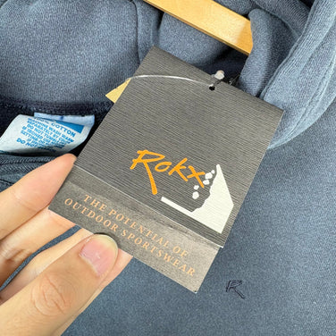 【Men's L ブルー系】 Rokx ( ロックス ) コットンウッド スウェット プルオーバー パーカー Cottonwood Sweat PO Parka RXMF204122 INDIGO z00056143 INDIGO コットン フーディ インナー シ