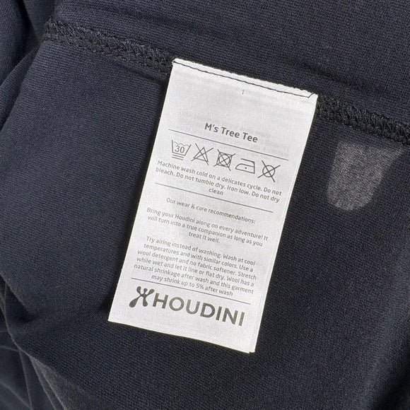 【Men's L ブラック系】 Houdini ( フーディニ ) ツリー ティー Tree Tee ウェア トップス インナー シャツ ショートスリーブTシャツ クルーネック 化繊 z00054797  化繊 ショートスリーブTシャツ クルーネック インナー シャ