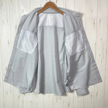 Mountain Hardwear Canyon Solid Long Sleeve Shirt, Men's Medium, Gray. Polyester. Perfect as a top or inner layer.