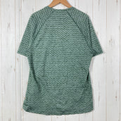 【Men's S グリーン系】 2023 Patagonia ( パタゴニア ) リッジ フロー シャツ Ridge Flow Shirt HMKG ポリエステル ウェア トップス インナー シャツ ショートスリーブTシャツ クルーネック 化繊 z00056686