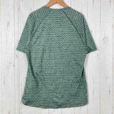 【Men's S グリーン系】 2023 Patagonia ( パタゴニア ) リッジ フロー シャツ Ridge Flow Shirt HMKG ポリエステル ウェア トップス インナー シャツ ショートスリーブTシャツ クルーネック 化繊 z00056686