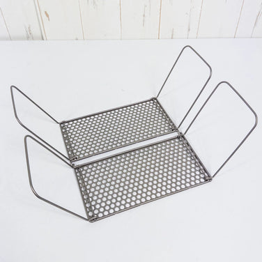 One Size Gray Vargo Titanium Bifold Grill (z00053265) Titanium Cookware Burner Stove