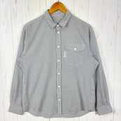 【Men's S ホワイト系】 Ridge Mountain Gear ( リッジマウンテンギア ) ベーシック ロングスリーブ シャツ ストライプ Basic Long Sleeve Shirt "Stripe" ポリエステル ウェア トップス インナー シャツ