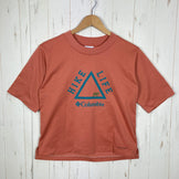 [Women's S Pink] Columbia Hike And Life Short Sleeve T-Shirt - Polyester Wear Tops Inner Shirt Short Sleeve T-Shirt