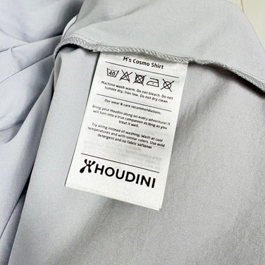 【男款 M 灰色系】 Houdini ( 胡迪尼 ) 男士 Cosmo 衬衫 M's Cosmo Shirt 238724 GROUND GREY z00055924 GROUND GREY 化纤 短袖衬衫 内搭 衬衫 上衣 男