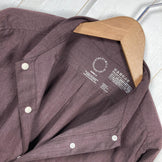 Unisex Small Brown Yamatomichi Bamboo Shirt, Rayon, Long Sleeve Shirt, z00054058. This long-sleeved shirt is perfect as an inner shirt or top.