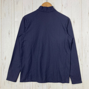 【Unisex XS ネイビー系】 Static ( スタティック ) ダブルセル ジップネック ロングスリーブ シャツ DOUBLECELL ZIP NECK L/S SHIRTS 3層メッシュ構造 リサイクルポリエステル ジップネック ポリエステル ウェア トップス - 0