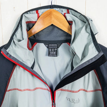 Men's Medium Gray Rab Zephyr Jacket, Mineral Polyester Softshell Jacket (z00052972)