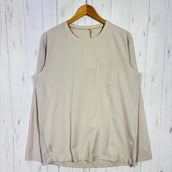 【Men's L アイボリー系】 Houdini ( フーディニ ) メンズ カバークルー ロングスリーブ M's Cover Crew Long Sleeve 258694 Foggy Mountain z00058229 Foggy Mountain 化繊 ロング
